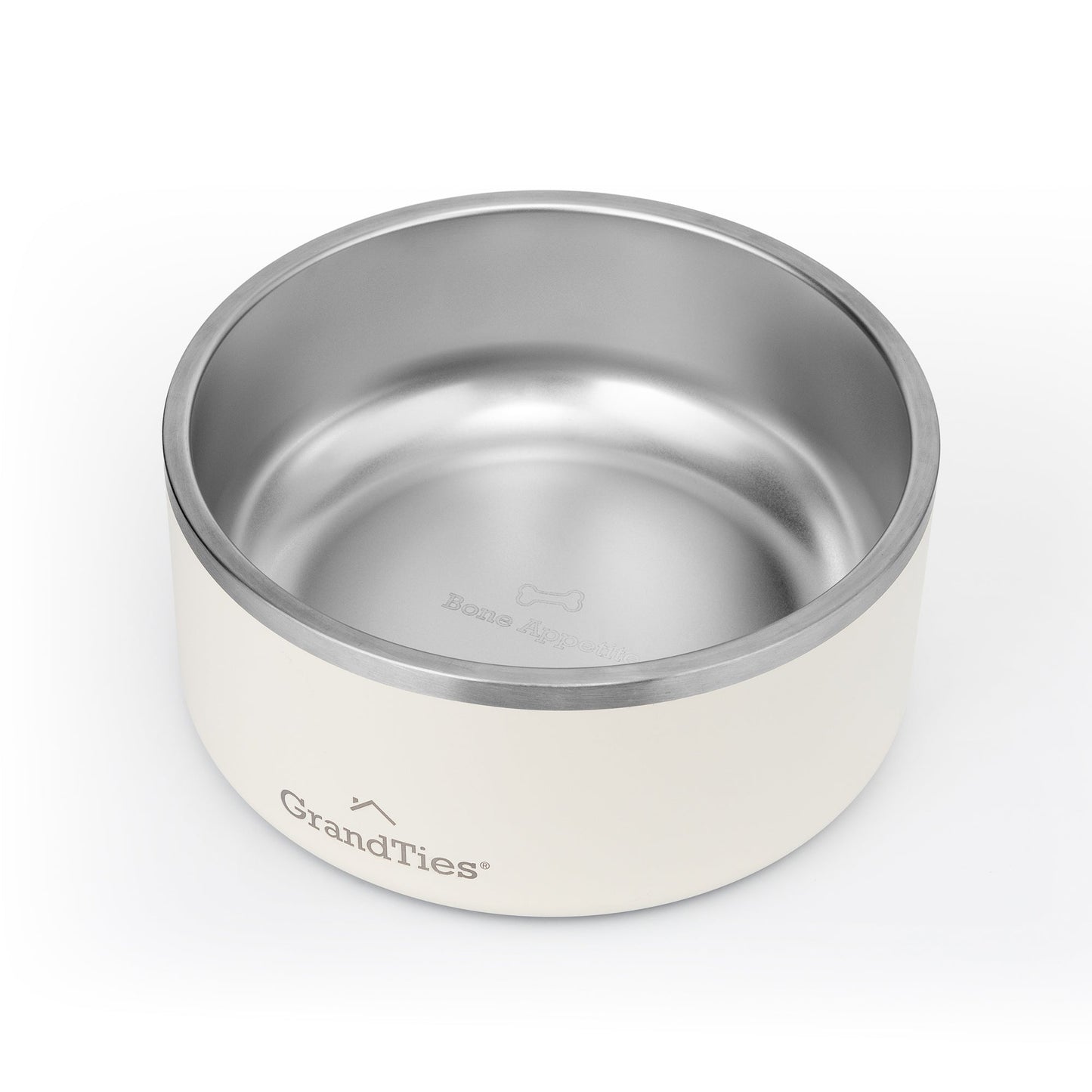 Insulated Stainless Steel Pet Bowl | Engraved | 64oz/1890ml/8 Cups - Grandties